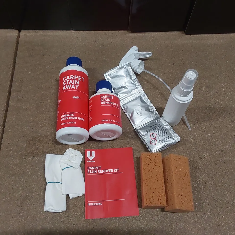 LOT OF 5x BOXED CARPET STAIN REMOVER KITS