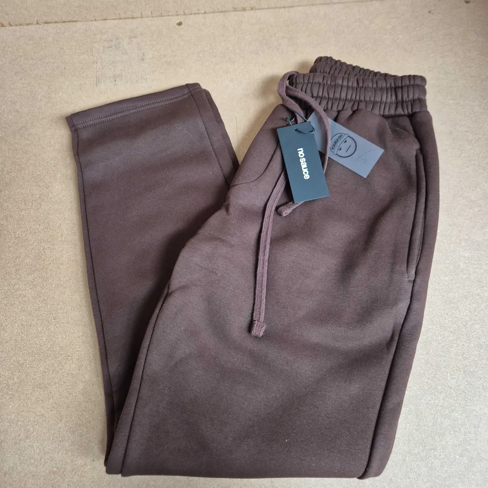 NO SAUCE THE JOGGA' IN BROWN - X-LITTLE