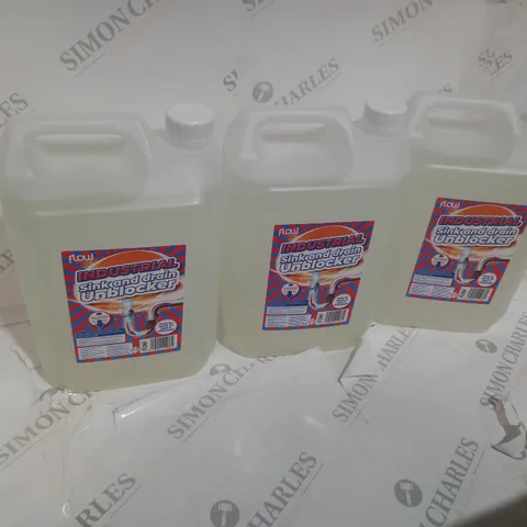 2 ASSORTED INDUSTRIAL SINK AND DRAIN UNBLOCKERS COLLECTION ONLY
