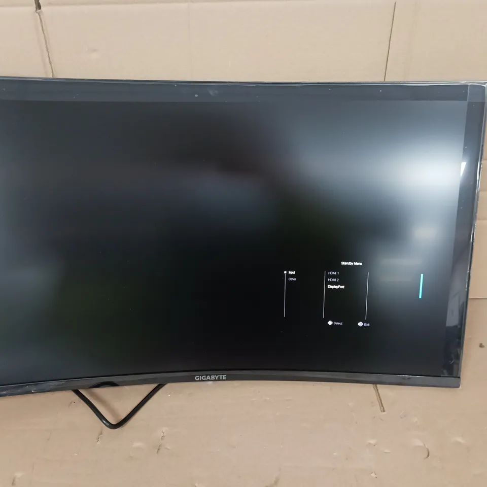 GIGABYTE CURVED GAMING MONITOR 31.5IN GS32QC - COLLECTION ONLY