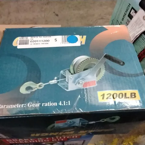 BOXED LIFTING & CRANE TW1200 544KG HAND OPERATED WINCH