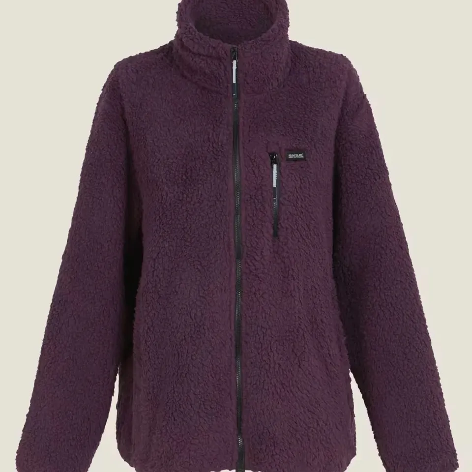 REGATTA RIA ZIP THROUGH FLEECE DEEP PLUM UK SIZE 14