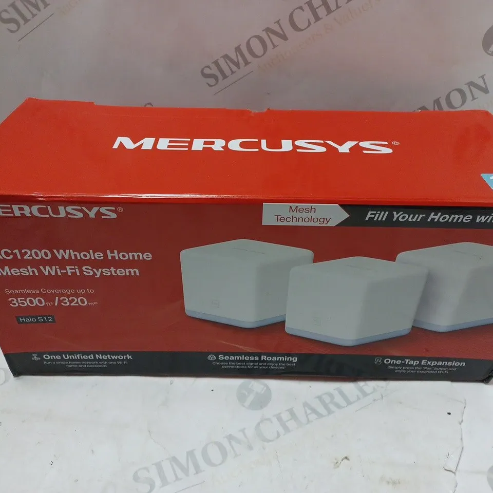 BOXED MECUSYS AC1200 WHOLE HOME MESH WI-FI SYSTEM