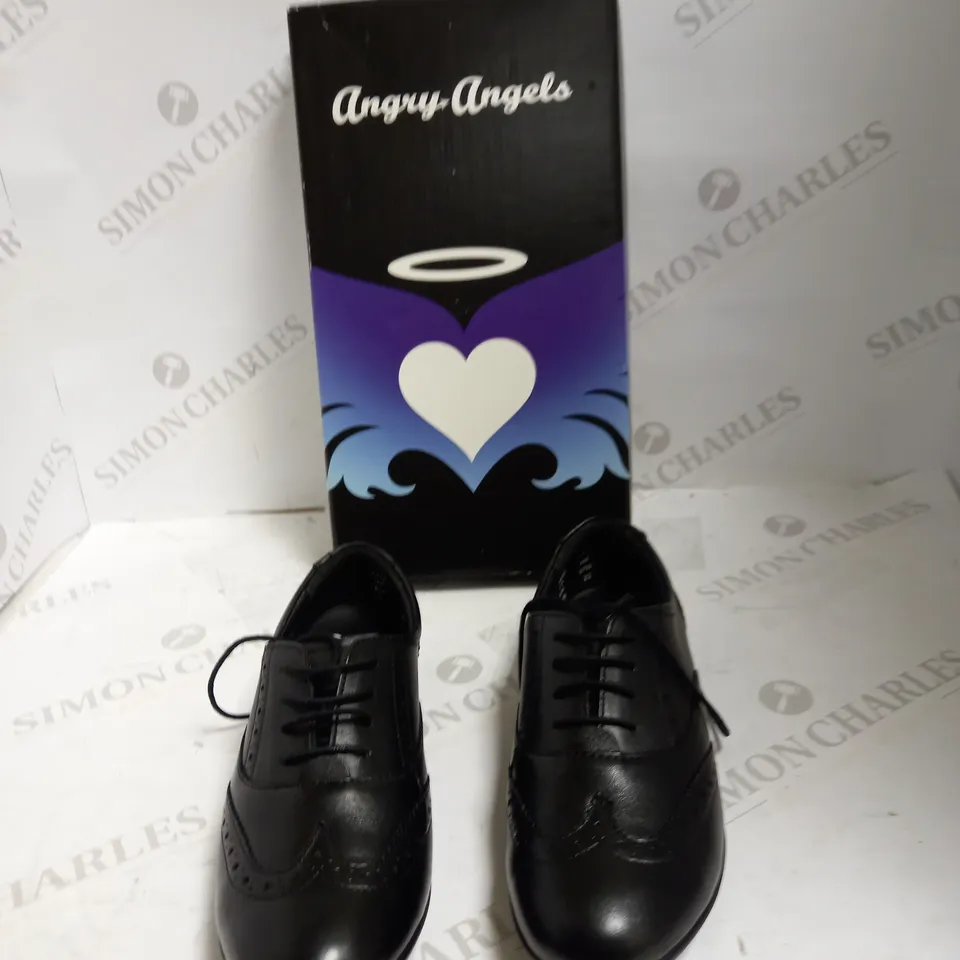 ANGRY ANGELS MATILDA BLACK LEATHER L 4M