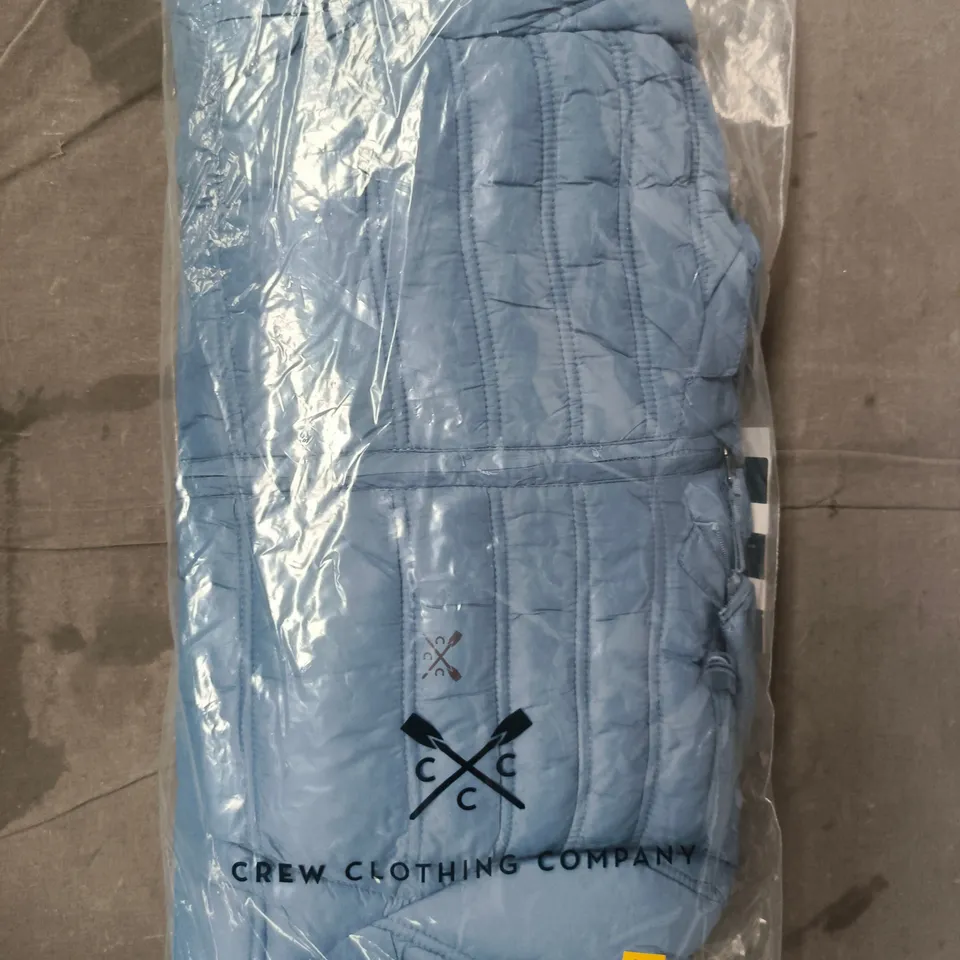 CREW CLOTHING COMPANY LIGHTWEIGHT PADDED JACKET IN BLUE SIZE 14