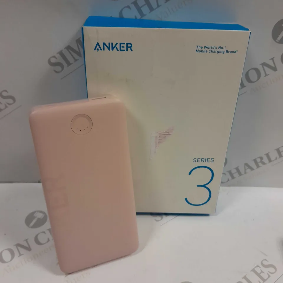 BOXED ANKER SERIES 3 20,000MAH POWERBANK IN PINK 