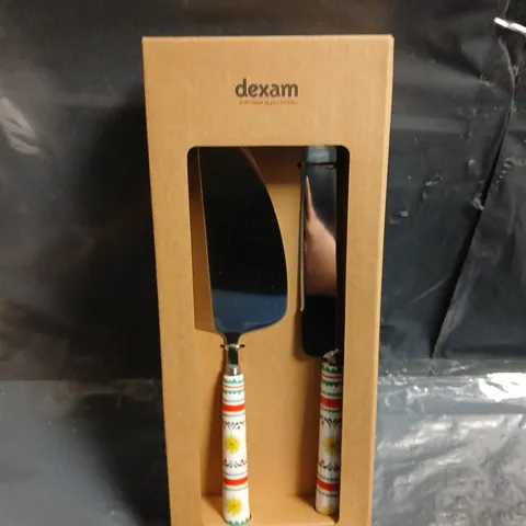 BRAND NEW BOXED DEXAM CAKE SERVING SET 