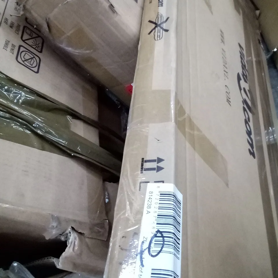 BOXED SIMARD SOLID WOOD COFFEE TABLE - BLACK 