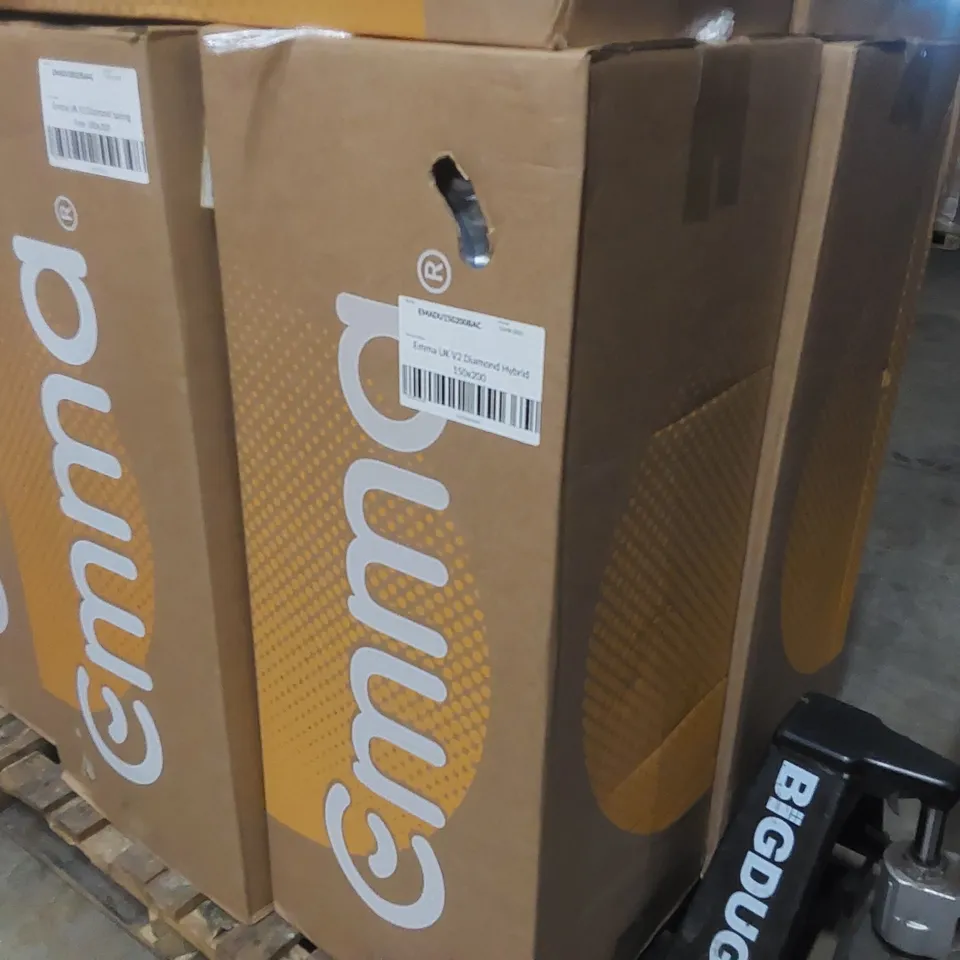 BRAND NEW BOXED EMMA UK V2 DIAMOND HYBRID 150 x 200CM KING SIZE MATTRESS 