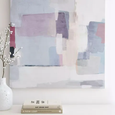 ABSTRACT PURPLE CANVAS WALL ART
