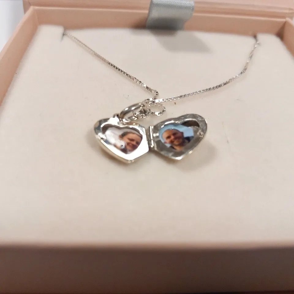 BOXED HURLEY BURLEY PERSONALISED HEART NECKLACE