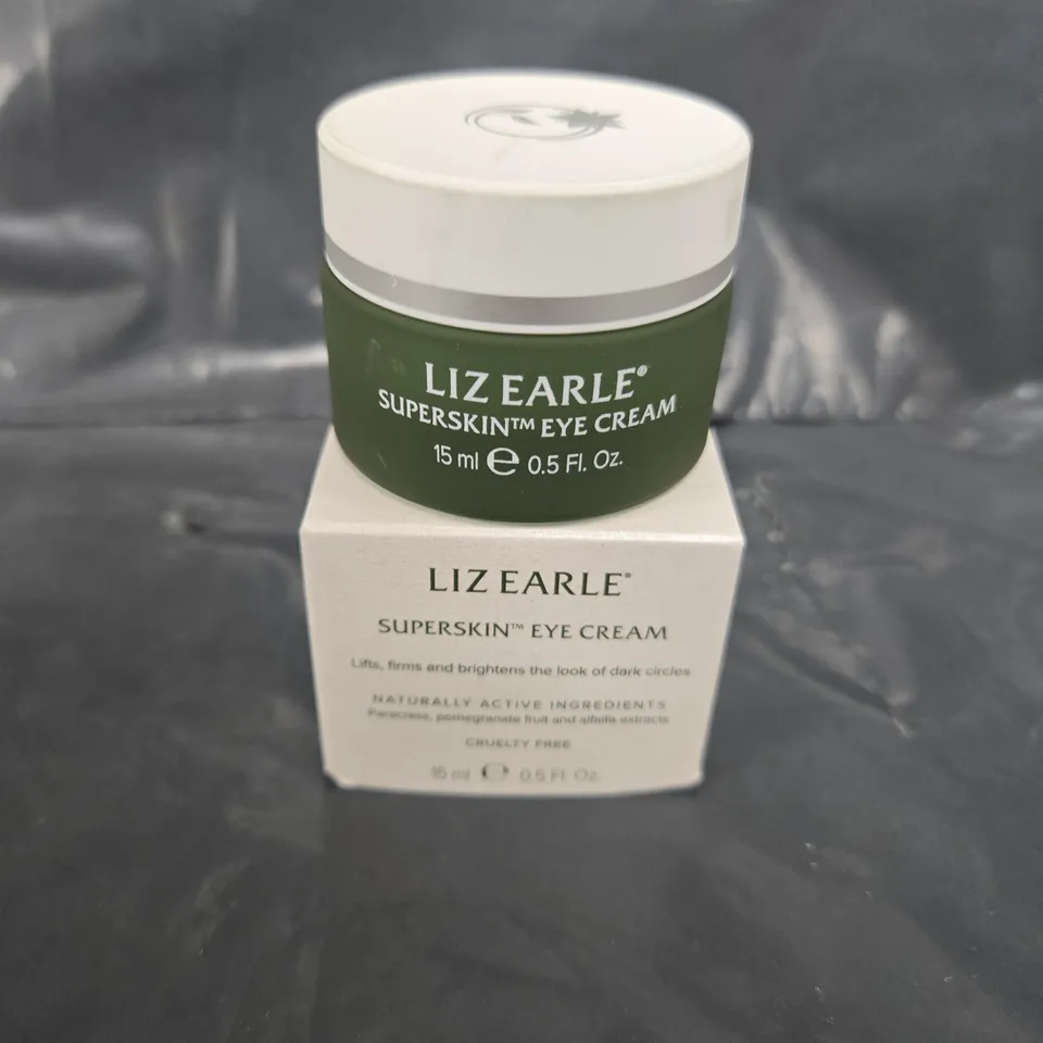 BOXED LIZ EARLE SUPERSKIN EYE CREAM -15ML 