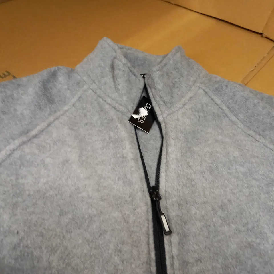 DUNES GREY ZIPPED THROUGH FLEECE - MEDIUM