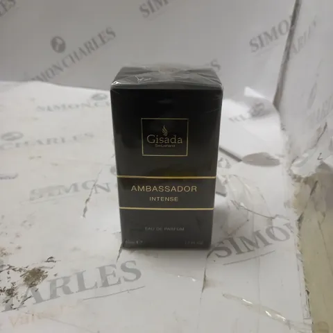 BOXED AND SEALED AMBASSADOR INTENSE EAU DE PARFUM 50ML