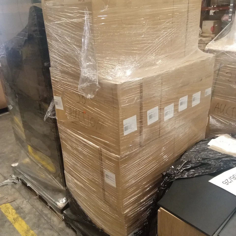 PALLET TO CONTAIN APPROXIMATELY 30 x BOXED VELDEAU MEDWAY SR CERAMIC BASINS, WHITE