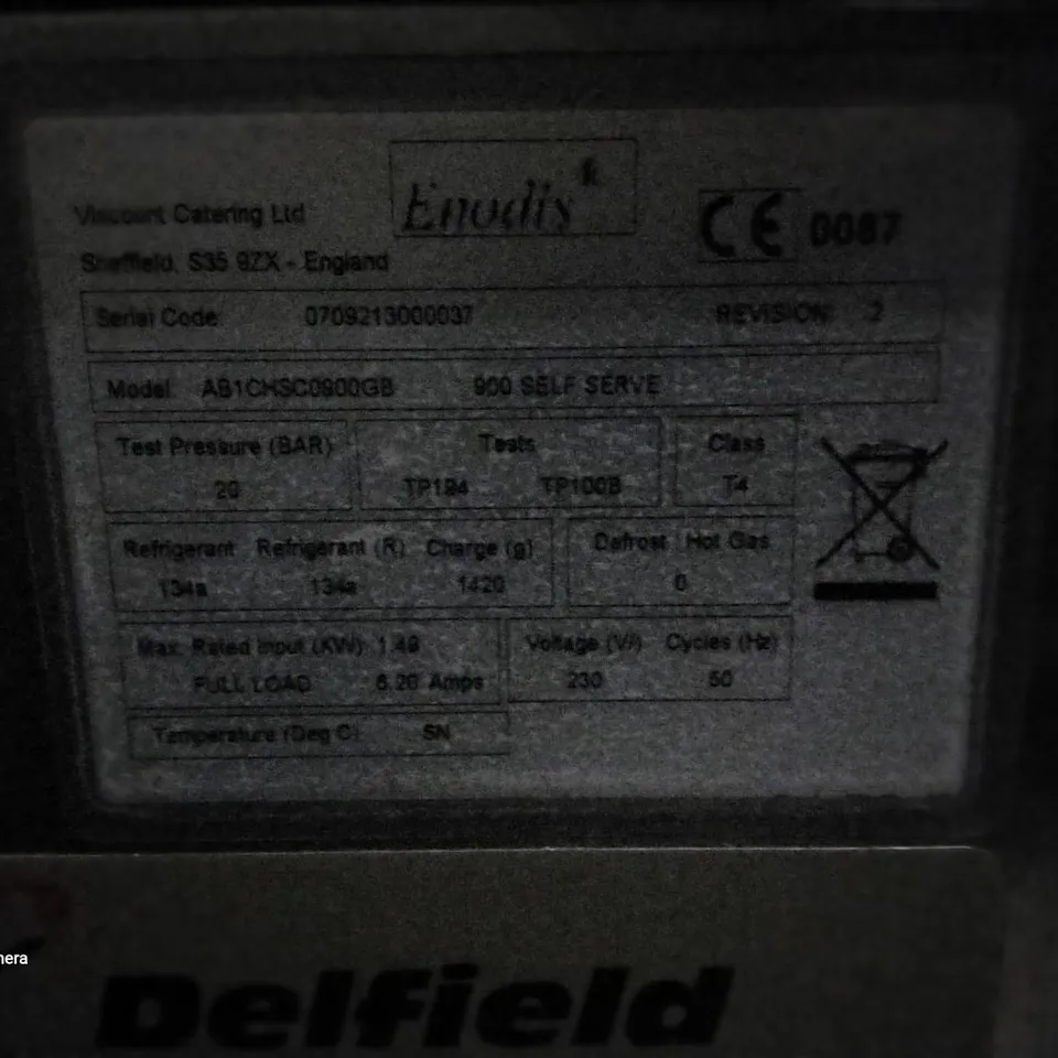 DELFIELD AB1CHSC0900GB DISPLAY FRIDGE 