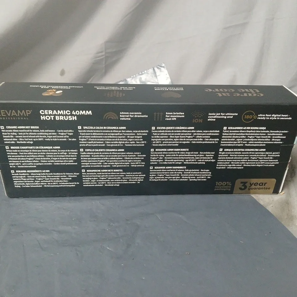 REVAMP CERAMIC 40MM HOT BRUSH BOXED