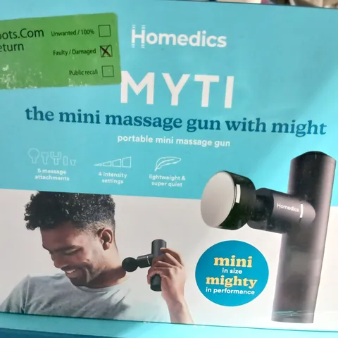 BOXED HOMEDICS MYTI PORTABLE MINI MASSAGER