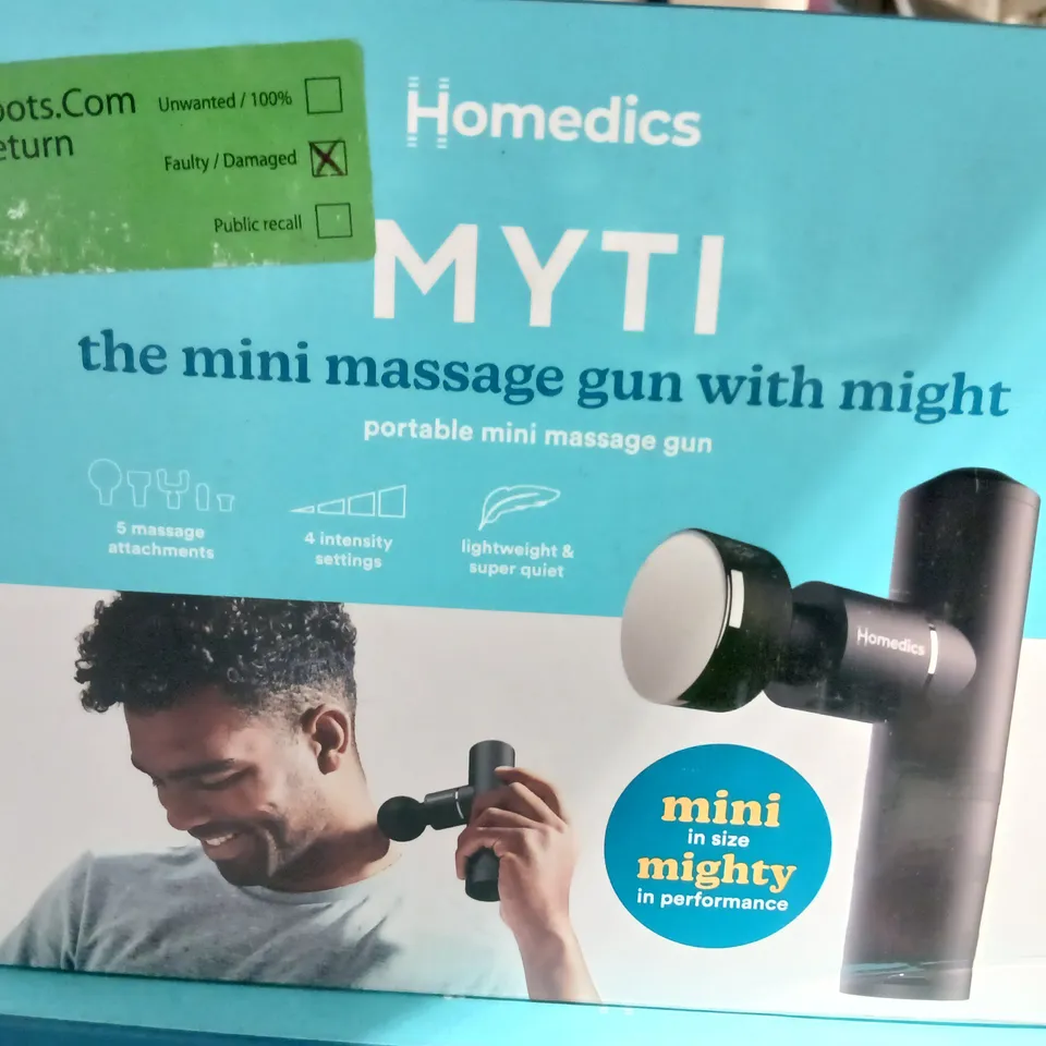 BOXED HOMEDICS MYTI PORTABLE MINI MASSAGER