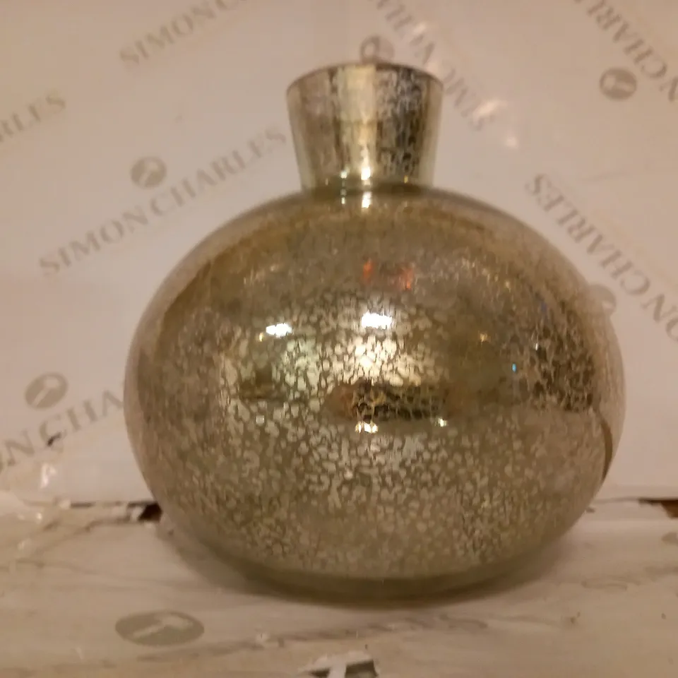 ALISON CORK PRELIT MERCURY GLASS VASE - ANTIQUE GOLD