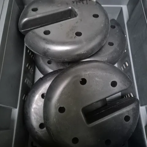 LOT OF 5 WEIGHTED PARASOL BASES - BLACK