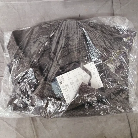 BAGGED UNIQLO PLEATED WIDE PATTERN LONG PANTS IN DARK BROWN SIZE LARGE