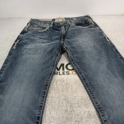 ARIAT M-SERIES M5 STRAIGHT FIT JEANS – UK 35, INSEAM 34, GAMBLER WASH