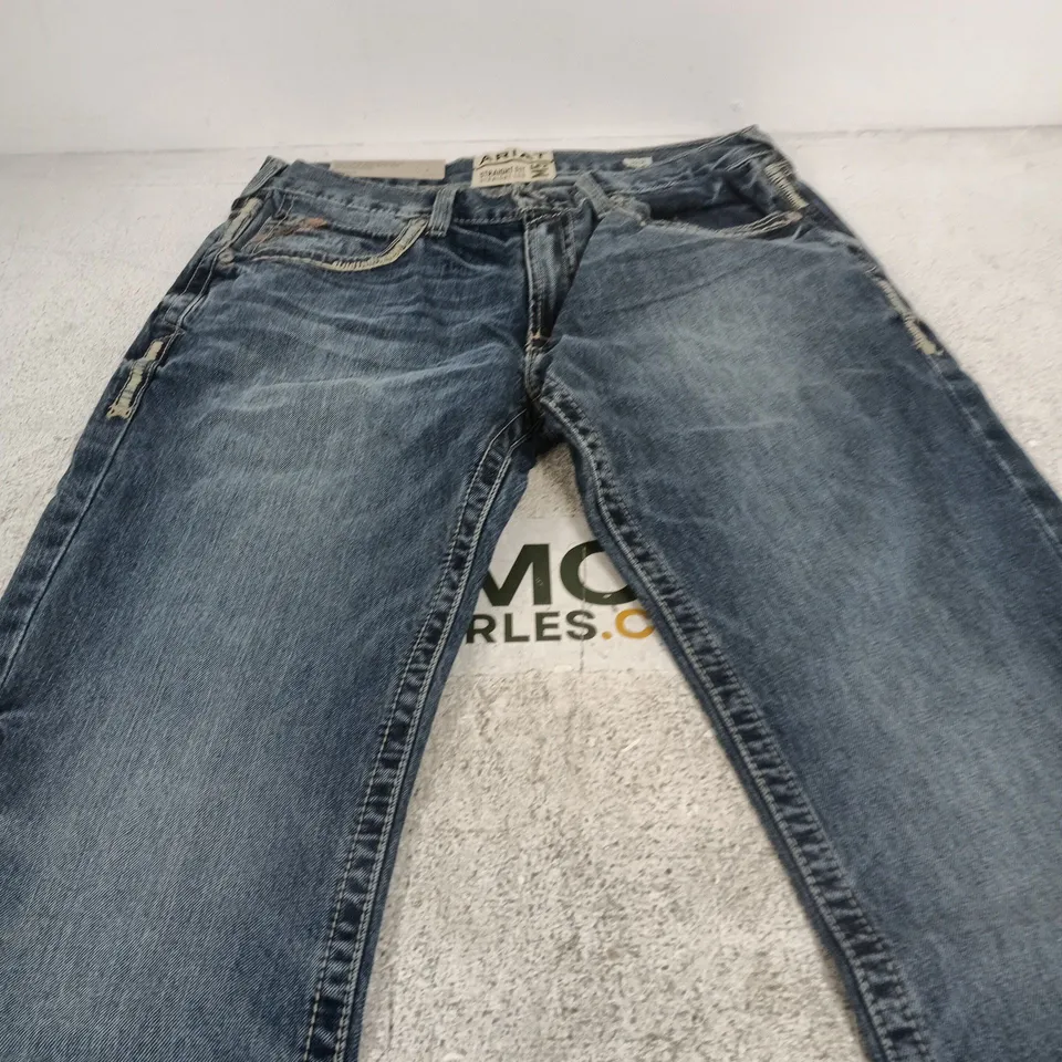 ARIAT M-SERIES M5 STRAIGHT FIT JEANS – UK 35, INSEAM 34, GAMBLER WASH