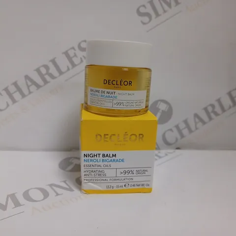 BOXED DECLEOR NEROLI BIGARADE HYDRATING NIGHT BALM - 15ML