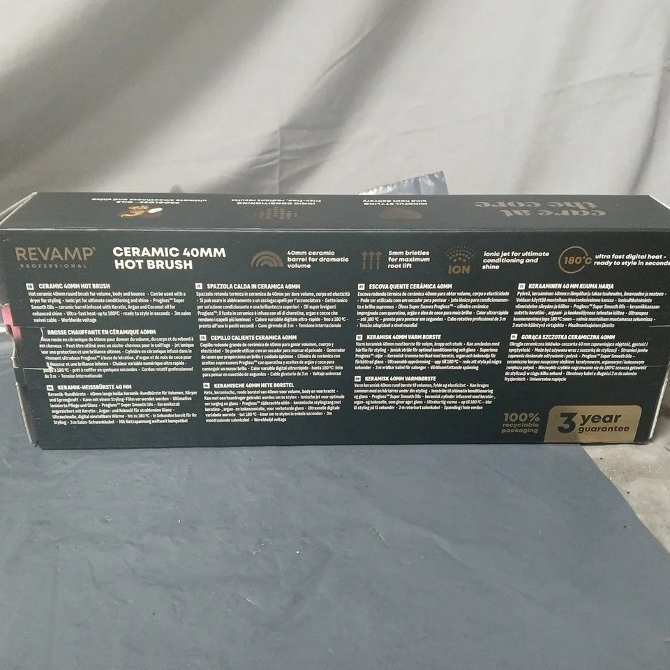 REVAMP CERAMIC 40MM HOT BRUSH BOXED