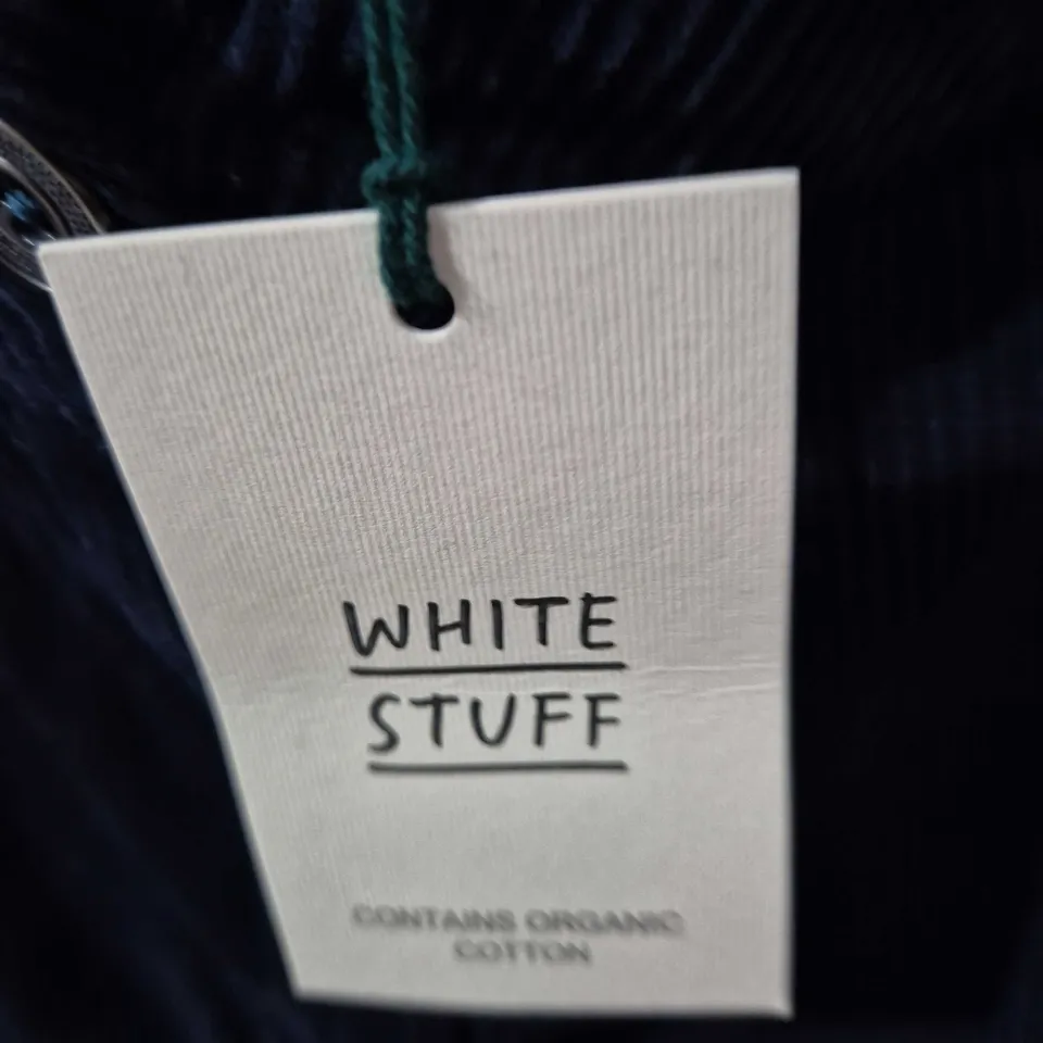 WHITE STUFF BELLE CARD WIDE LEG TROUSERS – DARK NAVY, UK 16R (EU 44, US 12)