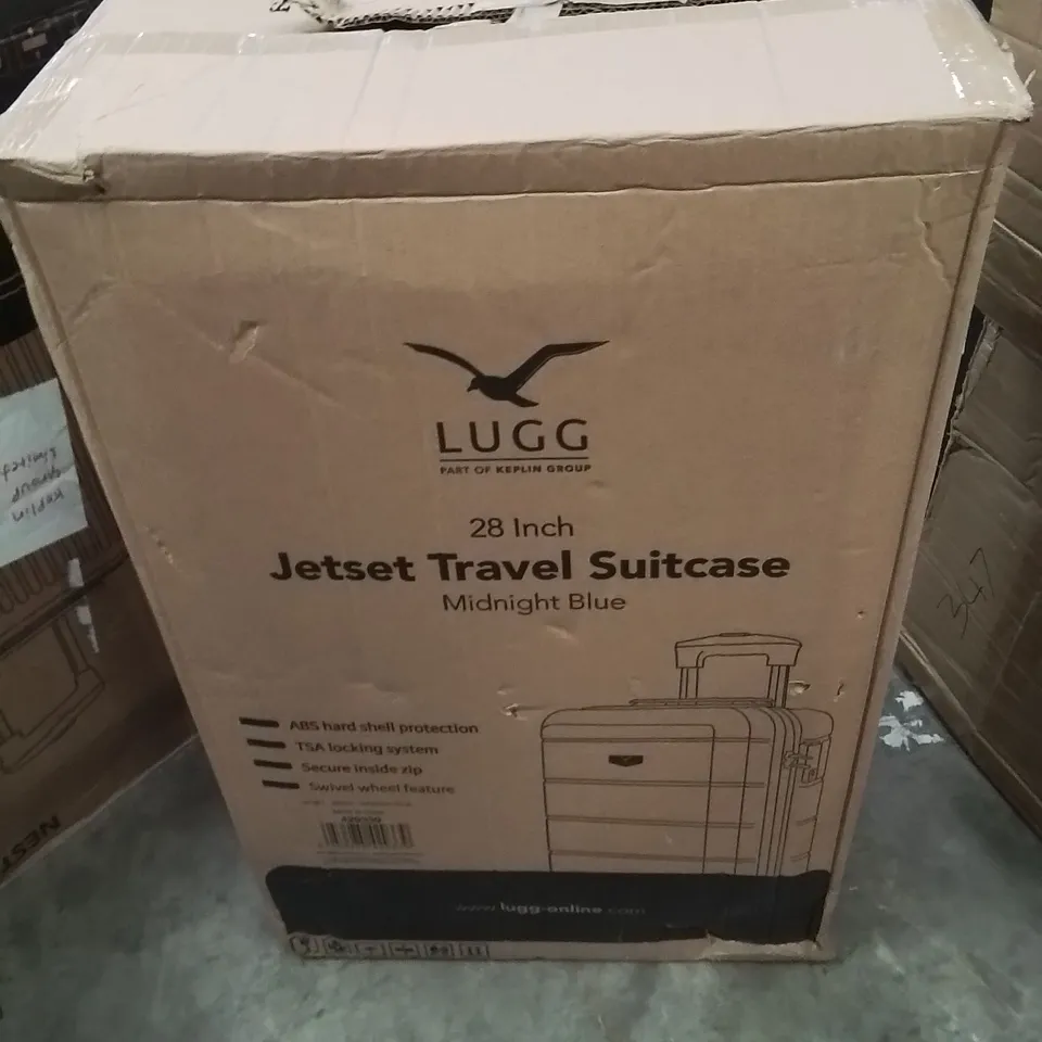 BOXED LUGG 28INCH JETSET TRAVEL SUITCASE MIDNIGHT BLUE 