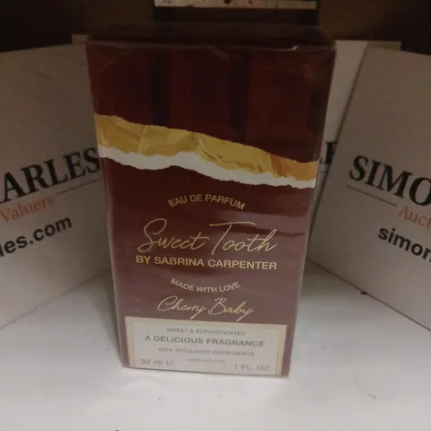 BOXED AND SEALED SWEET TOOTH BY SABRINA CARPENTER CHERRY BABY EAU DE PARFUM 30ML