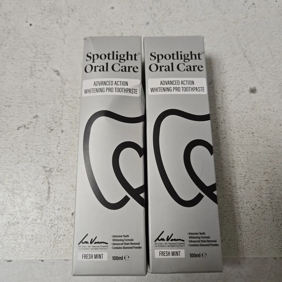 SPOTLIGHT ORAL CARE FRESH MINT WHITENING PRO TOOTHPASTE 100ML – PACK OF 2