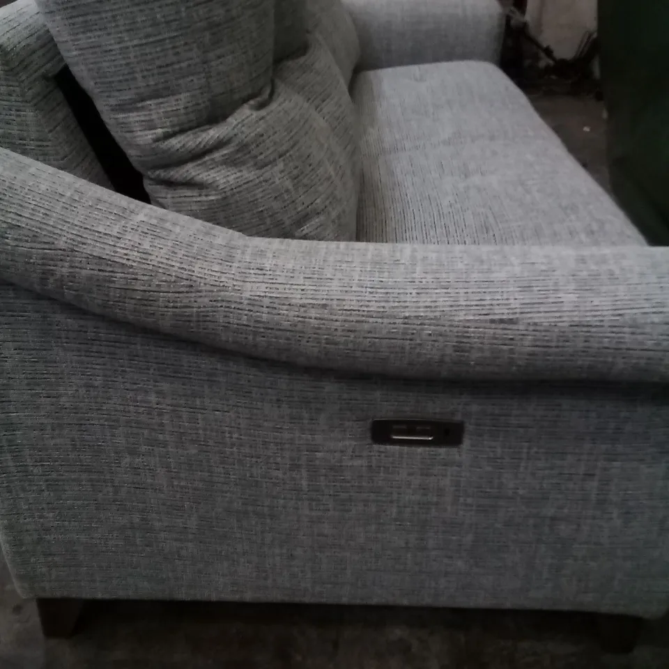 DESIGNER G PLAN RILEY MOORE SEA DOUBLE ELECTRIC RECLINING LARGE SOFA