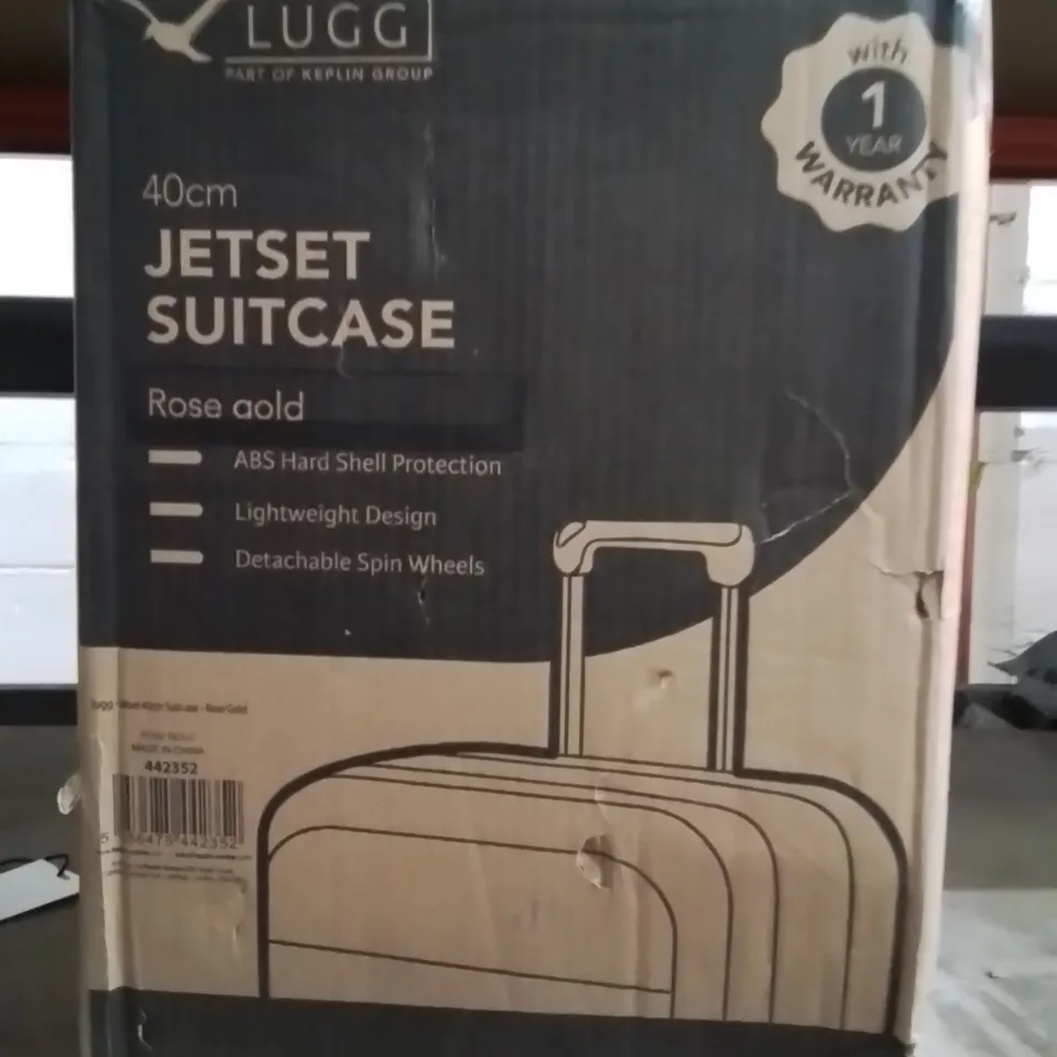BOXED LUGG 40CM JETSET SUITCASE ROSE GOLD