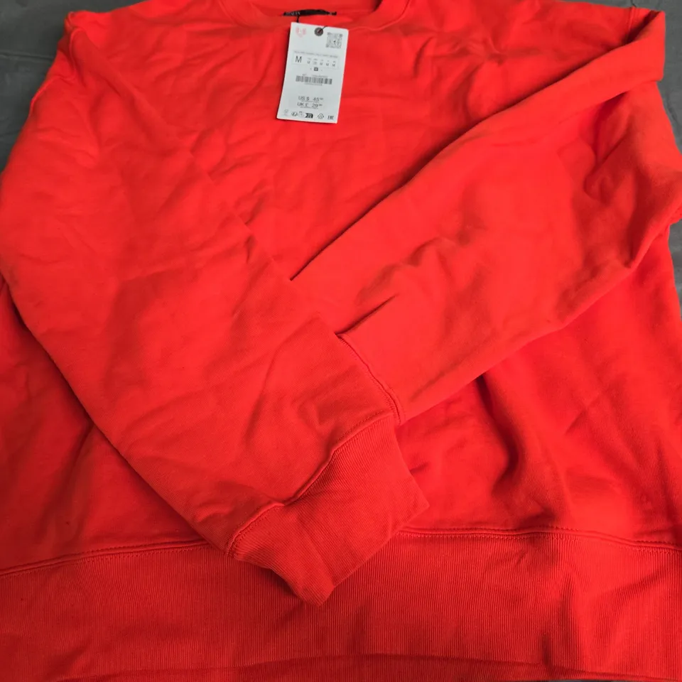 ZARA ORANGE JUMPER SIZE M 