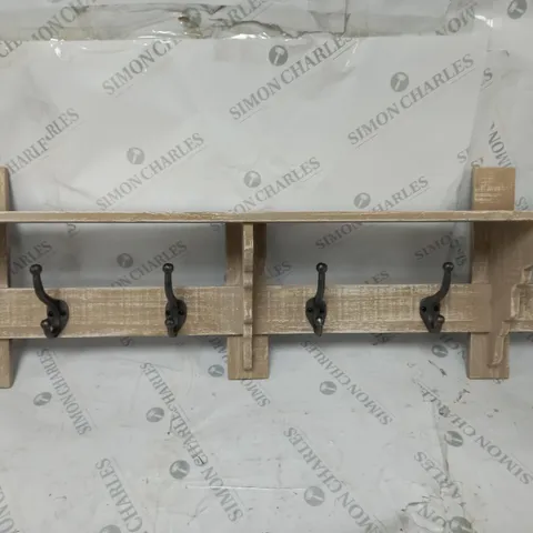 BOXED BRICK AND BARROW RUSTIC KITCHEN STORAGE WALL SHELF