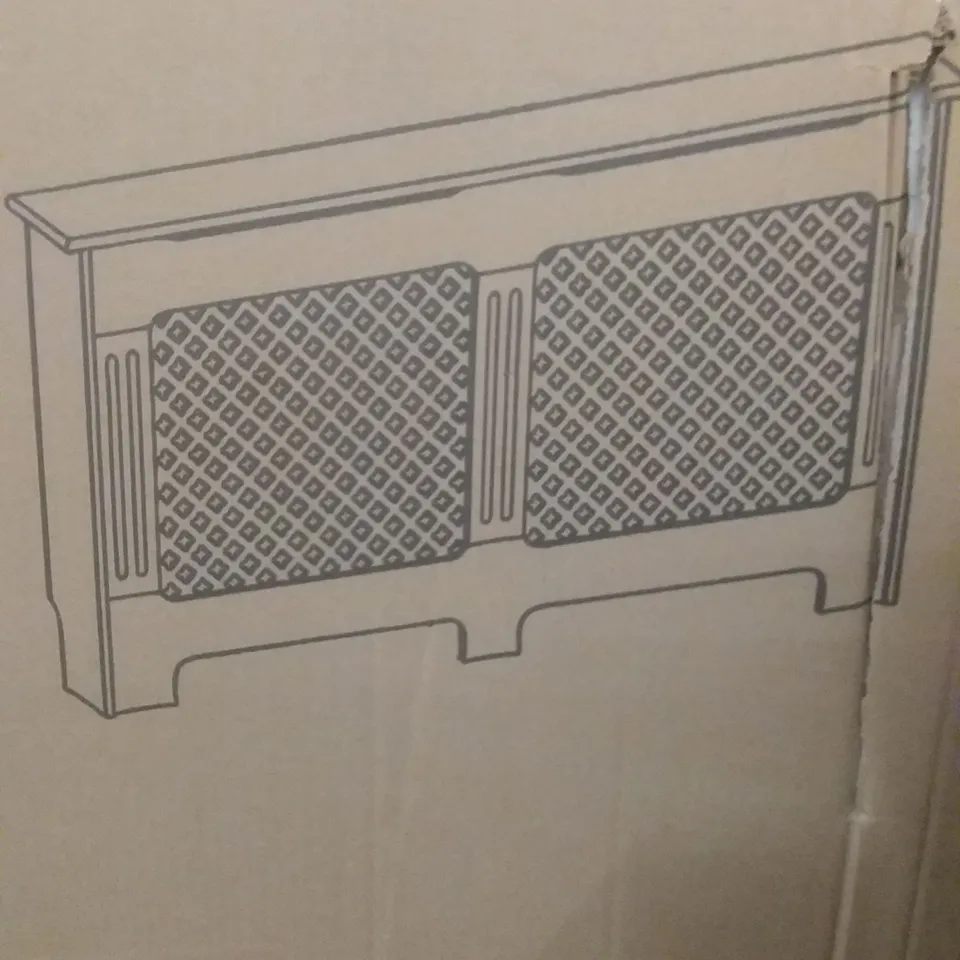 BOXED VIDA OXFORD LARGE RADIATOR COVER - WHITE