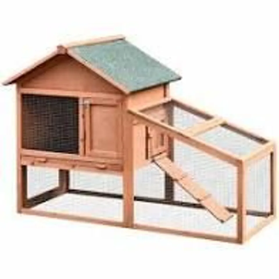 BOXED ABRAMS WEATHER RESISTANT GUINEA PIG HUTCH