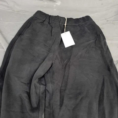 TOAST JERSEY BARREL LEG TROUSERS – BLACK PEPPER – UK M