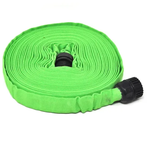 BERNINI PATTERNED HYDROHOSE WITH QUICK CONNECTORS GREEN