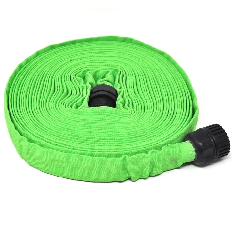BERNINI PATTERNED HYDROHOSE WITH QUICK CONNECTORS GREEN