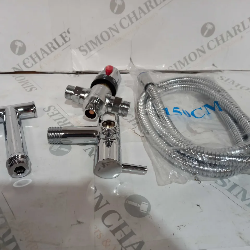 CHROME BIDET THERMOSTATIC DOUCHE SHOWER SPRAY SET