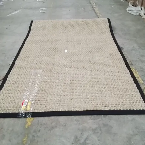 DELAPENA HOOKED NATURAL/BLACK AREA RUG APPROXIMATELY 260X160CM