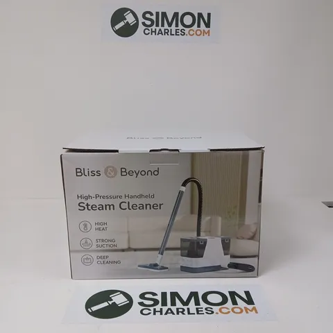 BOX OF 2 BLISS & BEYOND HIGH-PRESSURE HANDHELD STEAM CLEANER (BOXED)