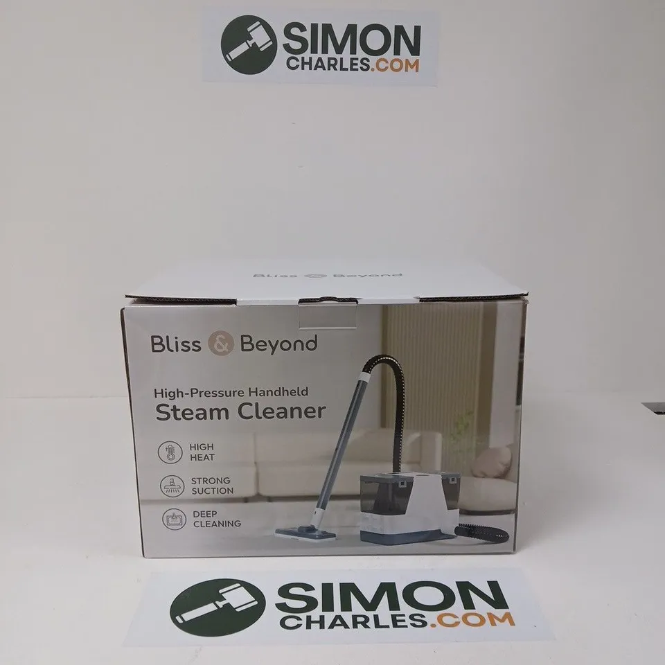 BOX OF 2 BLISS & BEYOND HIGH-PRESSURE HANDHELD STEAM CLEANER (BOXED)
