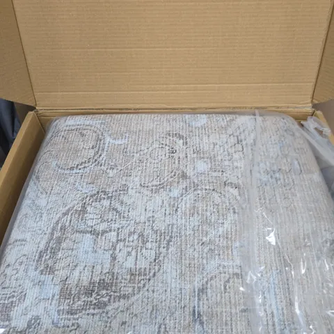 KUKOON FLAT WOVEN RUG – XL 240 X 330 CM, BEIGE/STONE PATTERN 