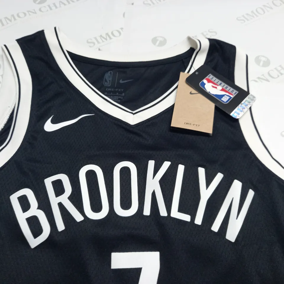 NIKE NBA BROOKLYN SPORTS JERSEY IN BLACK - L