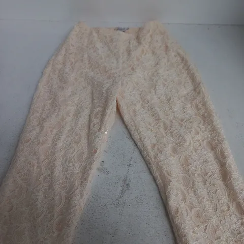 JADEELLA DESIGNS LACE TROUSERS – WOMEN’S, SIZE S